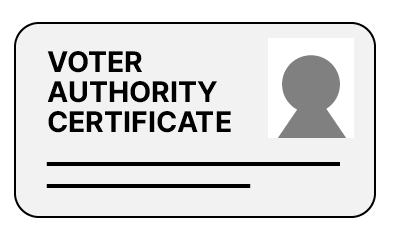 Voter Authority Certificate